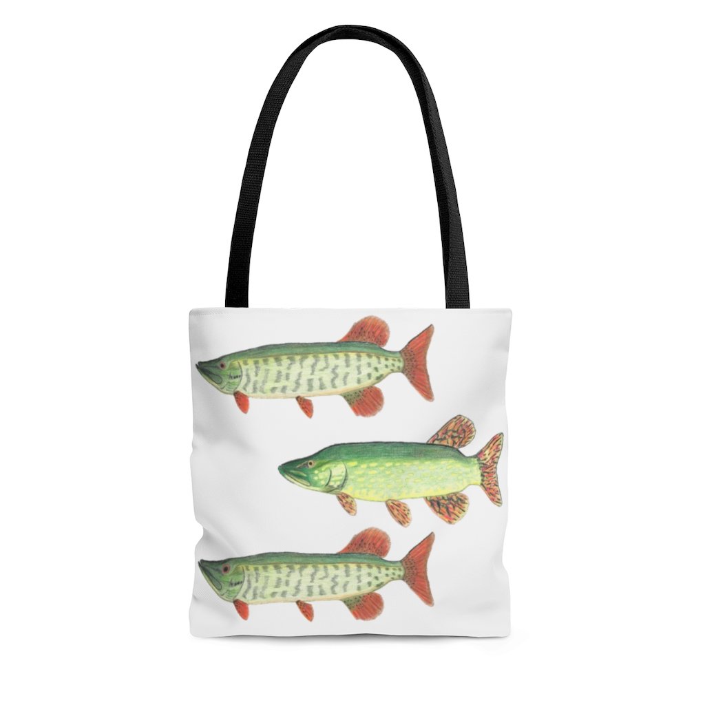 Fish Tote Bag Asst 3 Colors