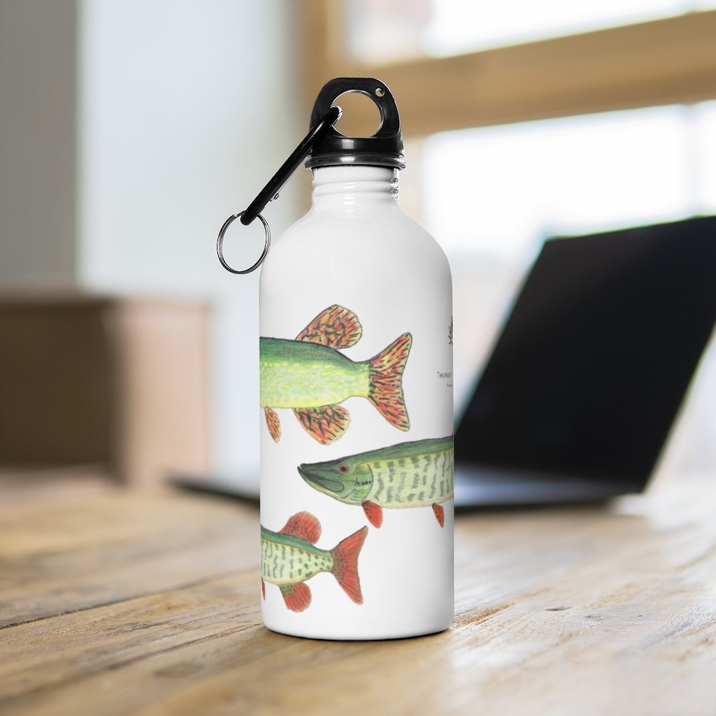 Fishing Makes Me Happy Stainless Steel Water Bottle Drinking Bottle -   Canada